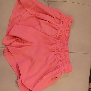 Lululemon Women's Peach Elastic Waist Shorts